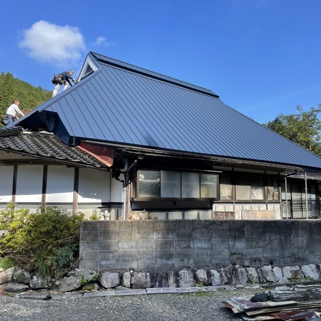 津山市加茂町　屋根改修工事の画像